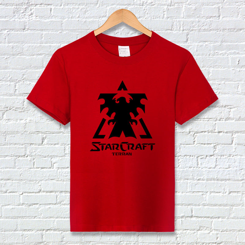 Gaming Summer T-Shirt with Bug, Human, and God Logos