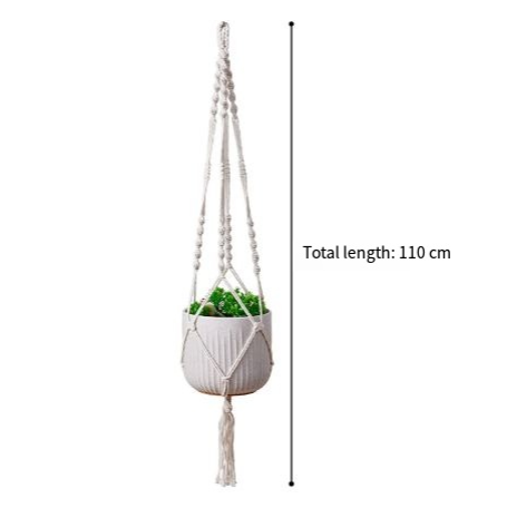 Nordic Handmade Woven Tapestry Hanging Basket Planter