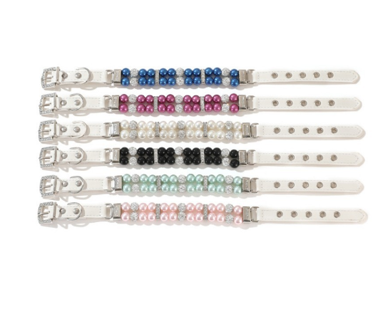 Pearl Collar and Leash Set for Pets
