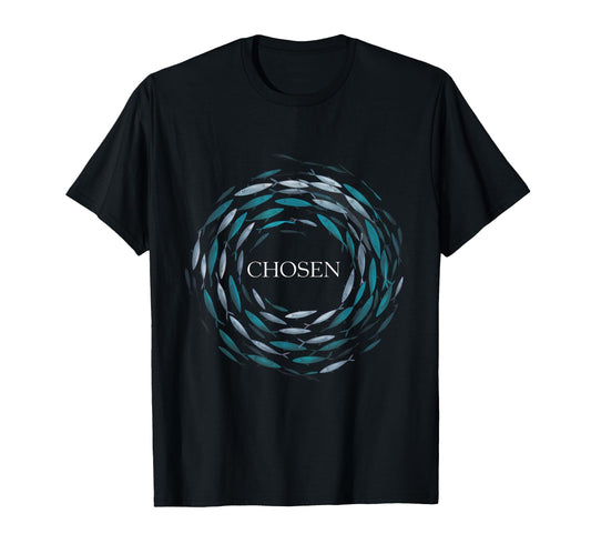 Christian Chosen Fish Swim Against The Current Bibel T-Shirt