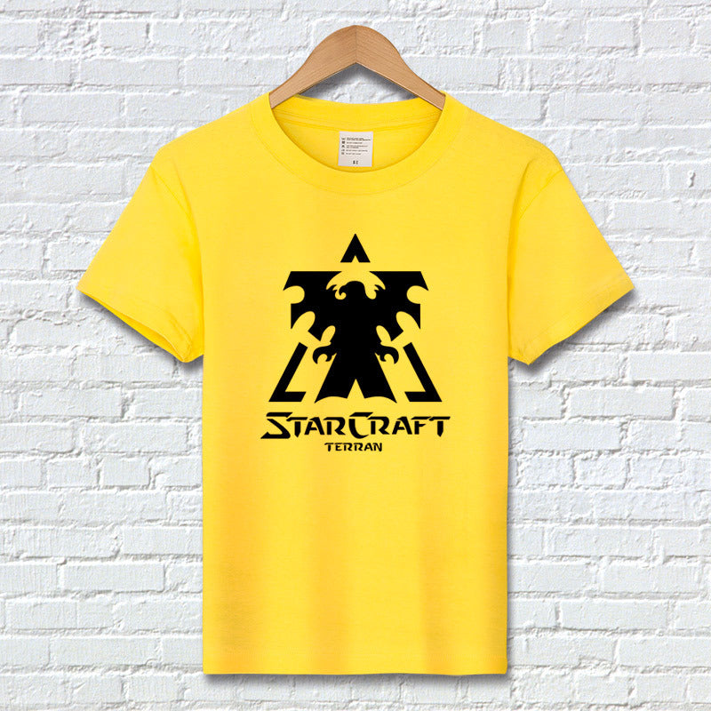 Gaming Summer T-Shirt with Bug, Human, and God Logos