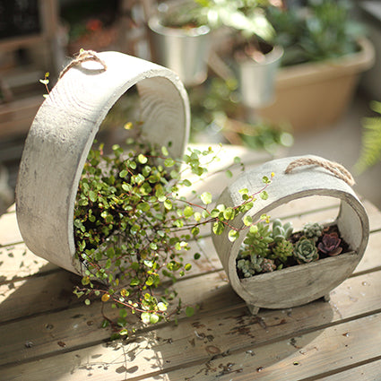 Wooden Hanging Planter for Garden Decoration