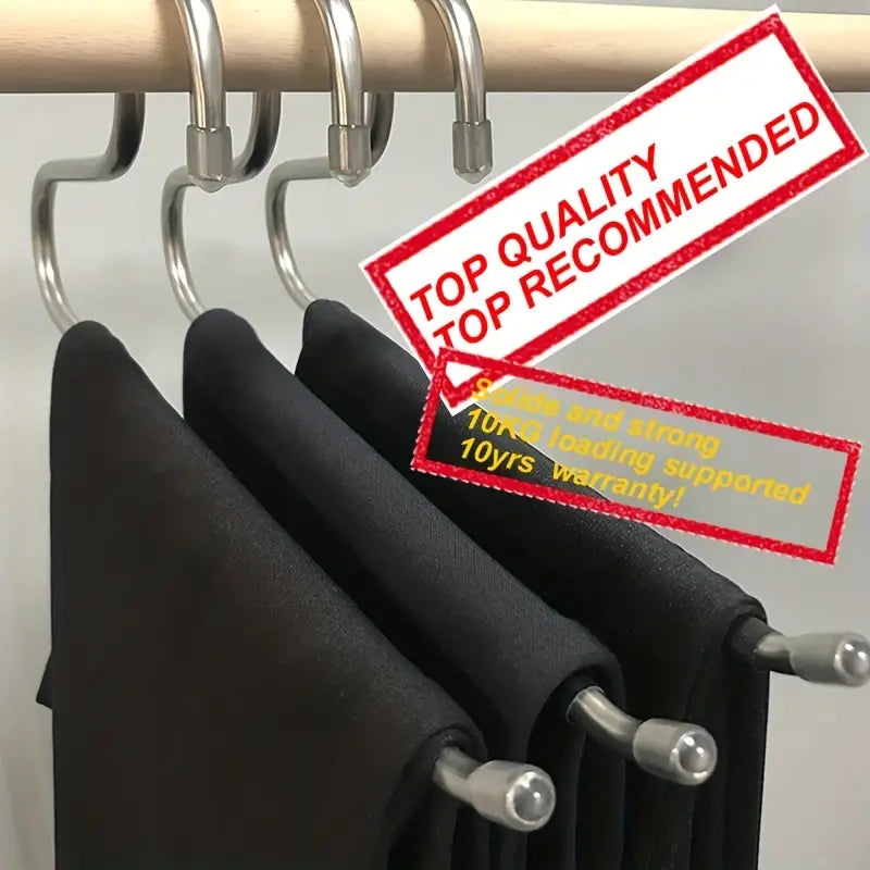 10pcs Multi-functional Solid Non-marking Trouser Racks
