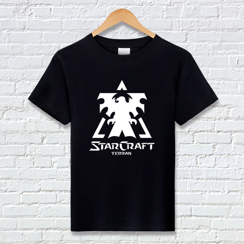 Gaming Summer T-Shirt with Bug, Human, and God Logos