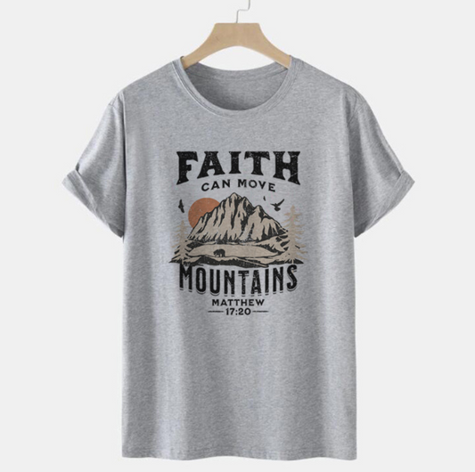 Matthäus 17,20 Bibelvers T-Shirt (Ein Stück)