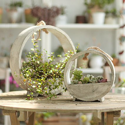 Wooden Hanging Planter for Garden Decoration