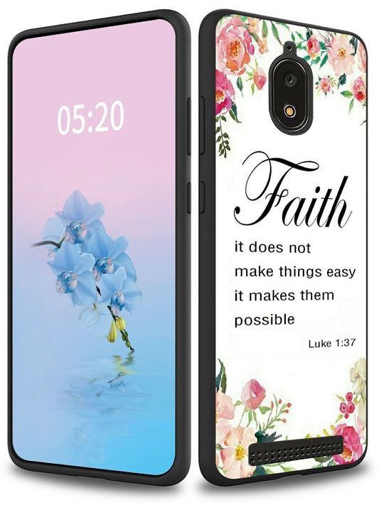 Rossy for BLU View 2 Case for BLU View 2 B130DL Phone Case with 1-37 Bible Verse Christian Stylish Pattern for Women Men Slim Soft TPU Silicone Shockproof Protective Cover Case for BLU View 2 B130DL