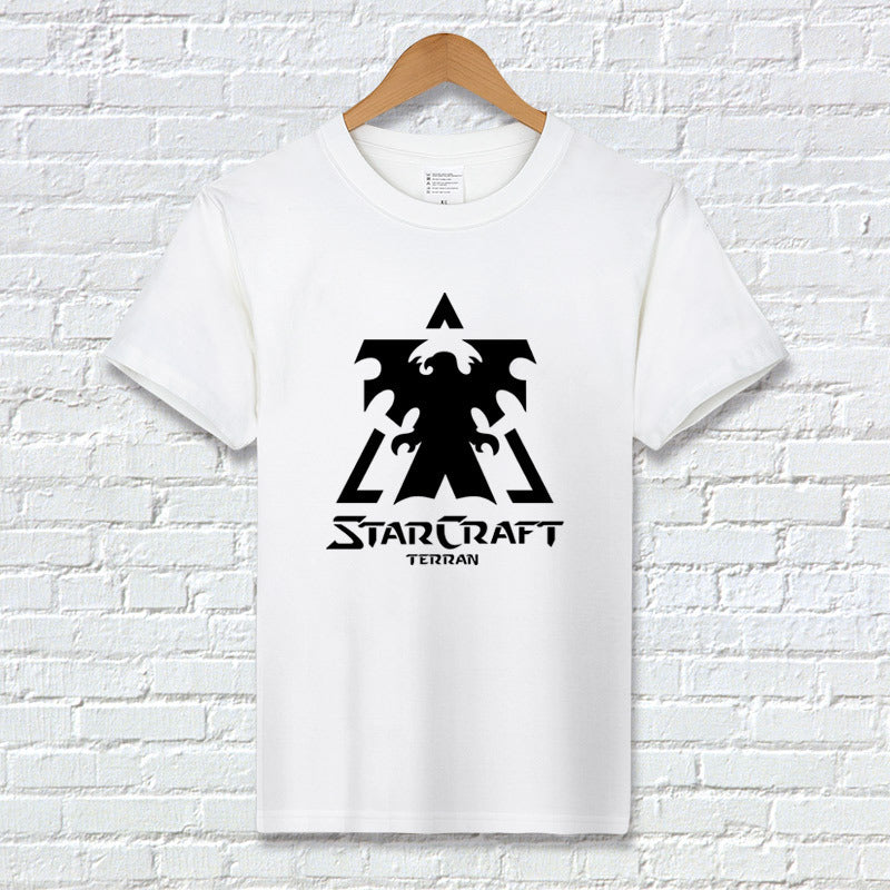 Gaming Summer T-Shirt with Bug, Human, and God Logos