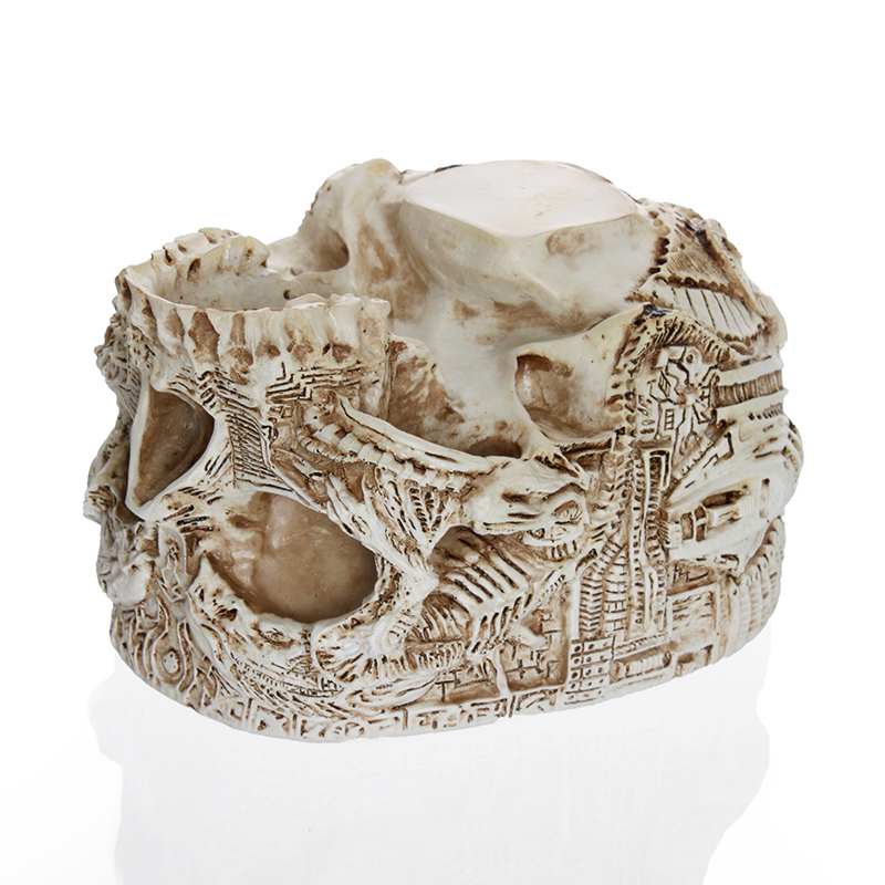 Creative Skull Planter Resin Pot for Indoor Decor